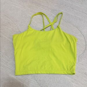 Neon yellow Crop tank - Blogilates